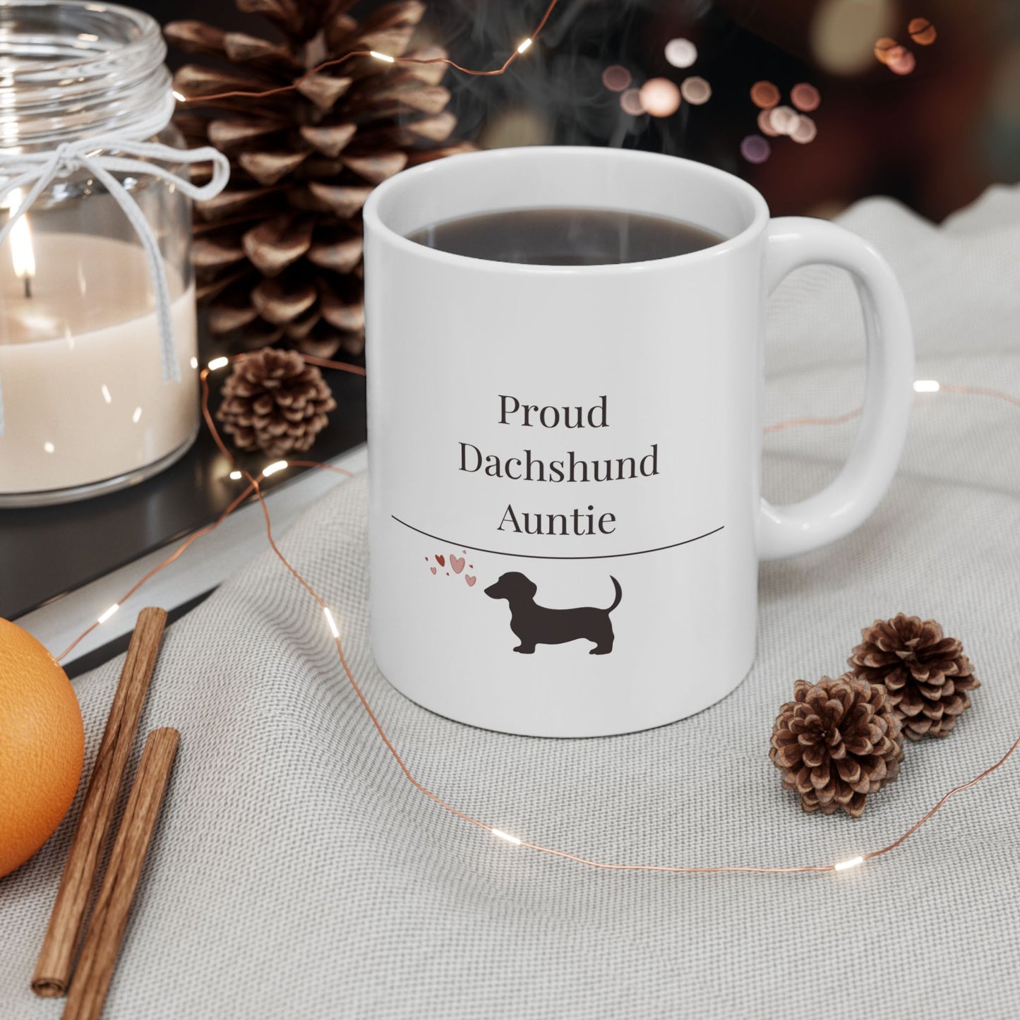 Proud Dachshund Auntie Mug | Funny  Dachshund Auntie Gift | Wiener Dog  Mug | Dachshund Lover Coffee Mug