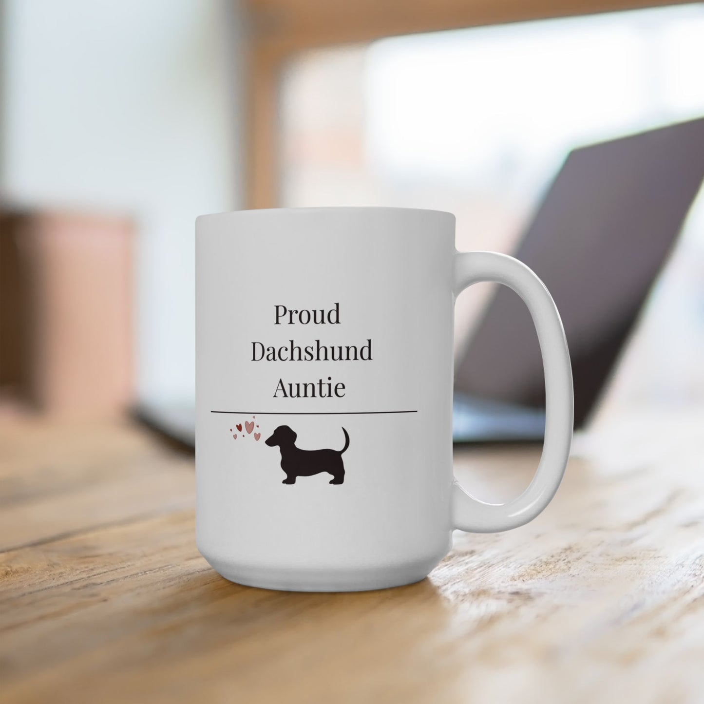 Proud Dachshund Auntie Mug | Funny  Dachshund Auntie Gift | Wiener Dog  Mug | Dachshund Lover Coffee Mug