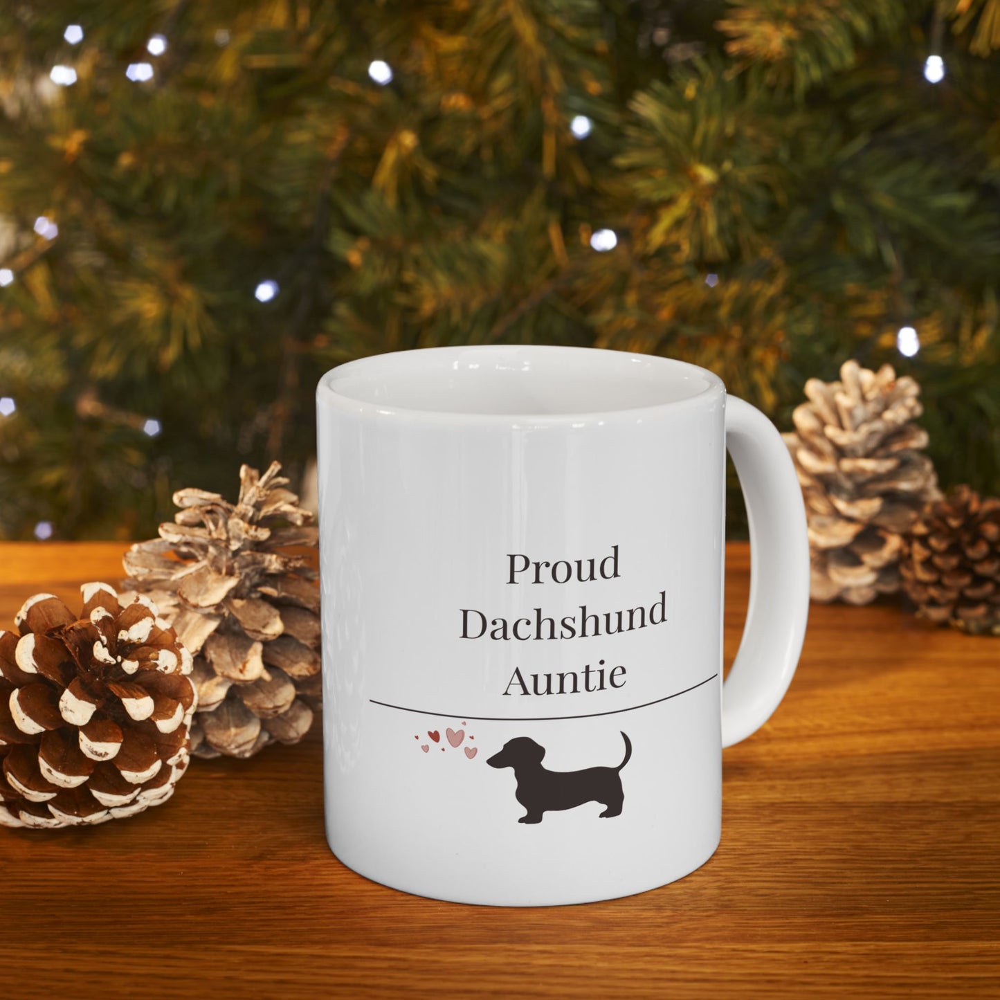 Proud Dachshund Auntie Mug | Funny  Dachshund Auntie Gift | Wiener Dog  Mug | Dachshund Lover Coffee Mug