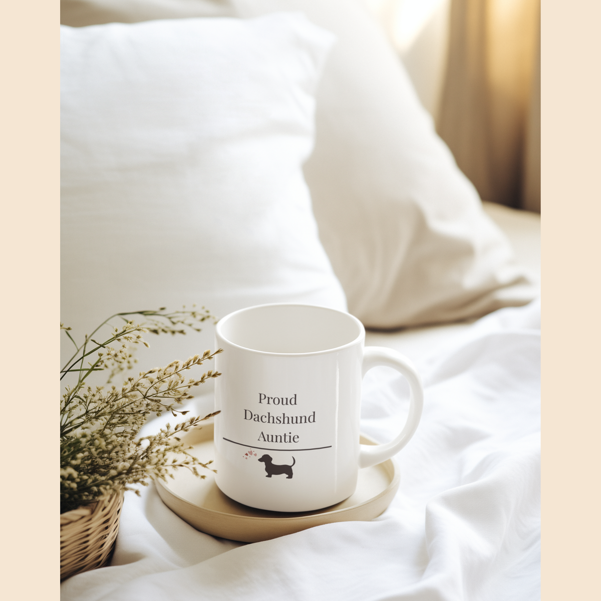Proud Dachshund Auntie Mug | Funny  Dachshund Auntie Gift | Wiener Dog  Mug | Dachshund Lover Coffee Mug