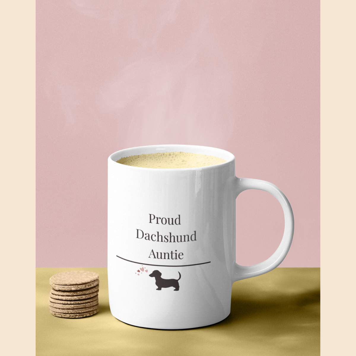 Proud Dachshund Auntie Mug | Funny  Dachshund Auntie Gift | Wiener Dog  Mug | Dachshund Lover Coffee Mug
