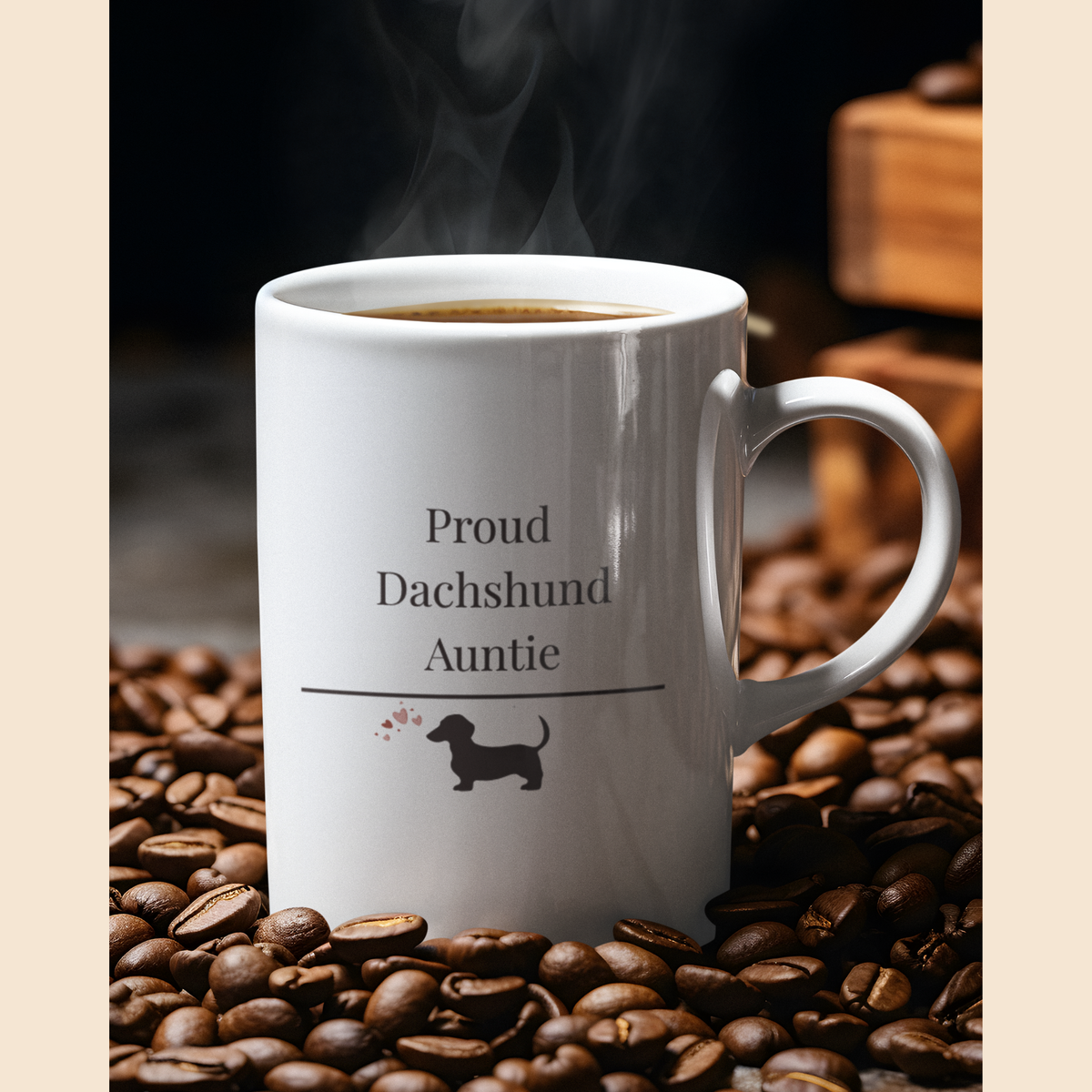 Proud Dachshund Auntie Mug | Funny  Dachshund Auntie Gift | Wiener Dog  Mug | Dachshund Lover Coffee Mug