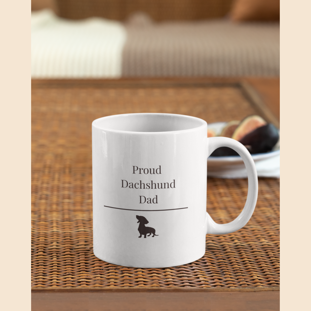 Proud Dachshund Dad Mug | Funny  Dachshund Dad Gift | Wiener Dog Mug |  Dachshund Lover Coffee Mug
