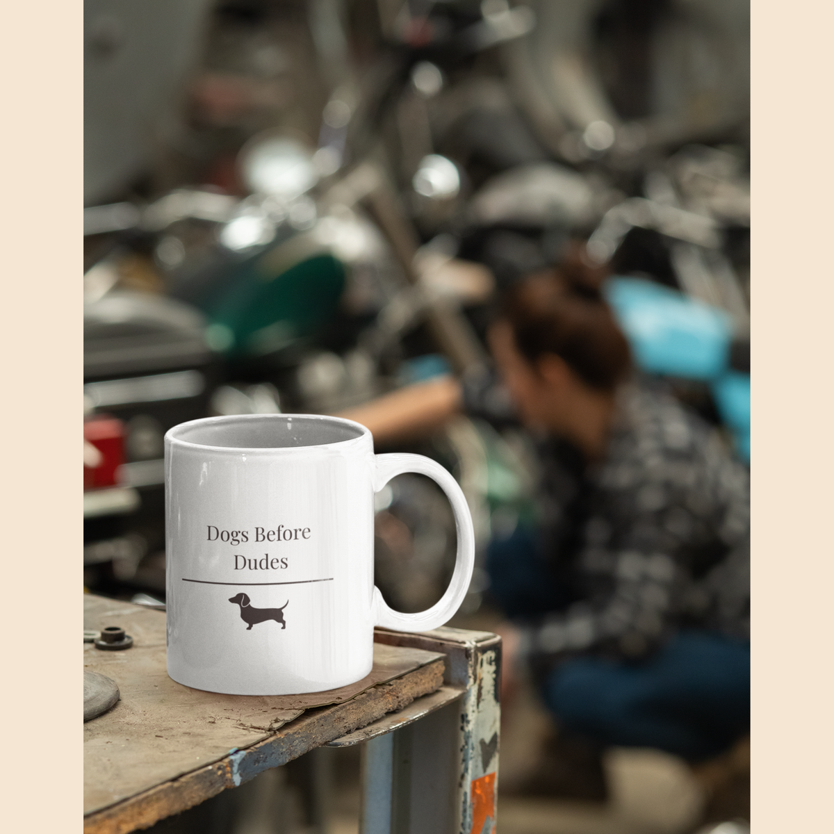 Dogs Before Dudes Mug | Funny Dachshund  Gift | Wiener Dog Coffee Mug |  Dachshund Lover Mug