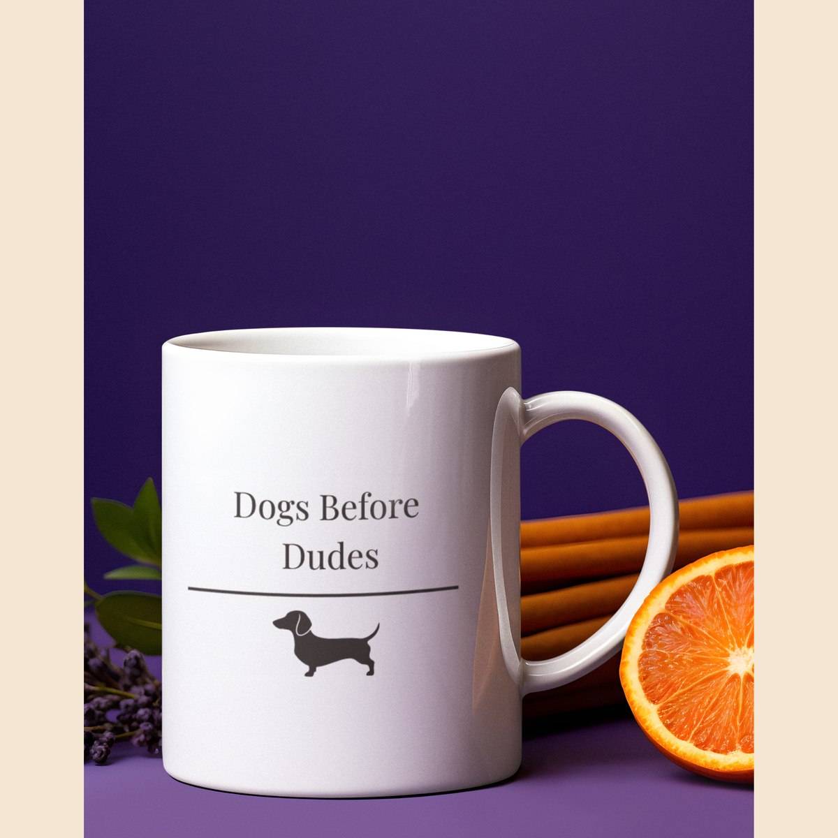 Dogs Before Dudes Mug | Funny Dachshund  Gift | Wiener Dog Coffee Mug |  Dachshund Lover Mug