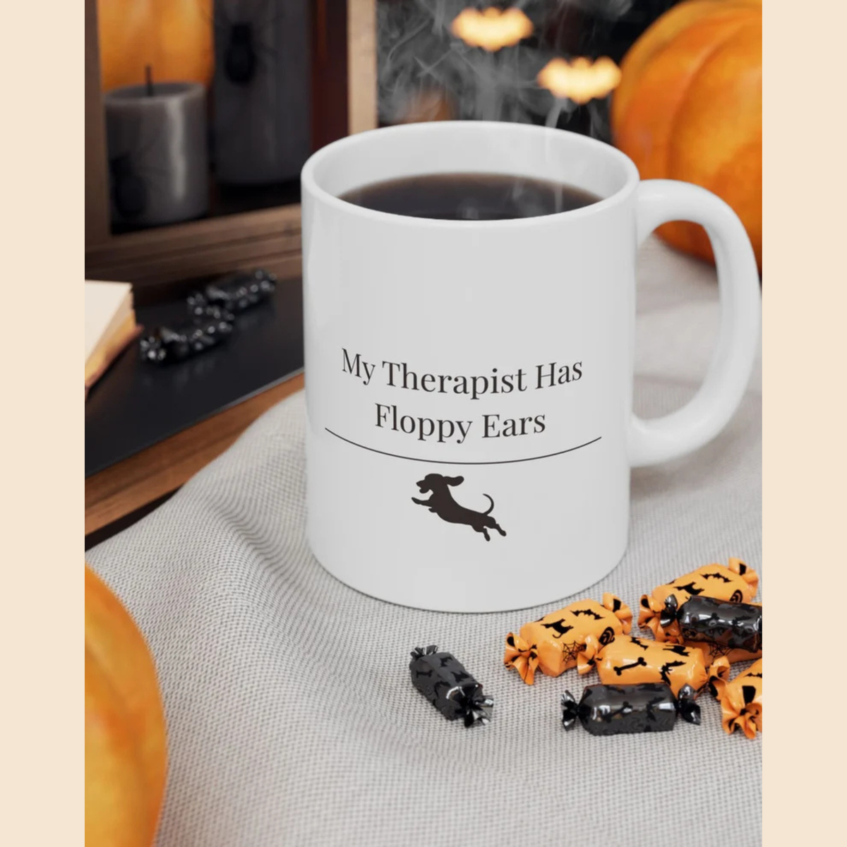 My Therapist Has Floppy Ears Mug |  Funny Dachshund Gift | Wiener Dog Mug |  Dachshund Lover Coffee Mug