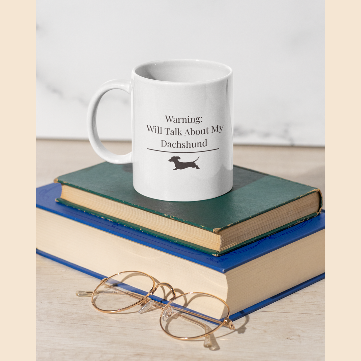 Warning Will Talk About My Dachshund Mug |  Funny Dachshund Mom Gift | Wiener Dog Mug |  Dachshund Lover Coffee Mug