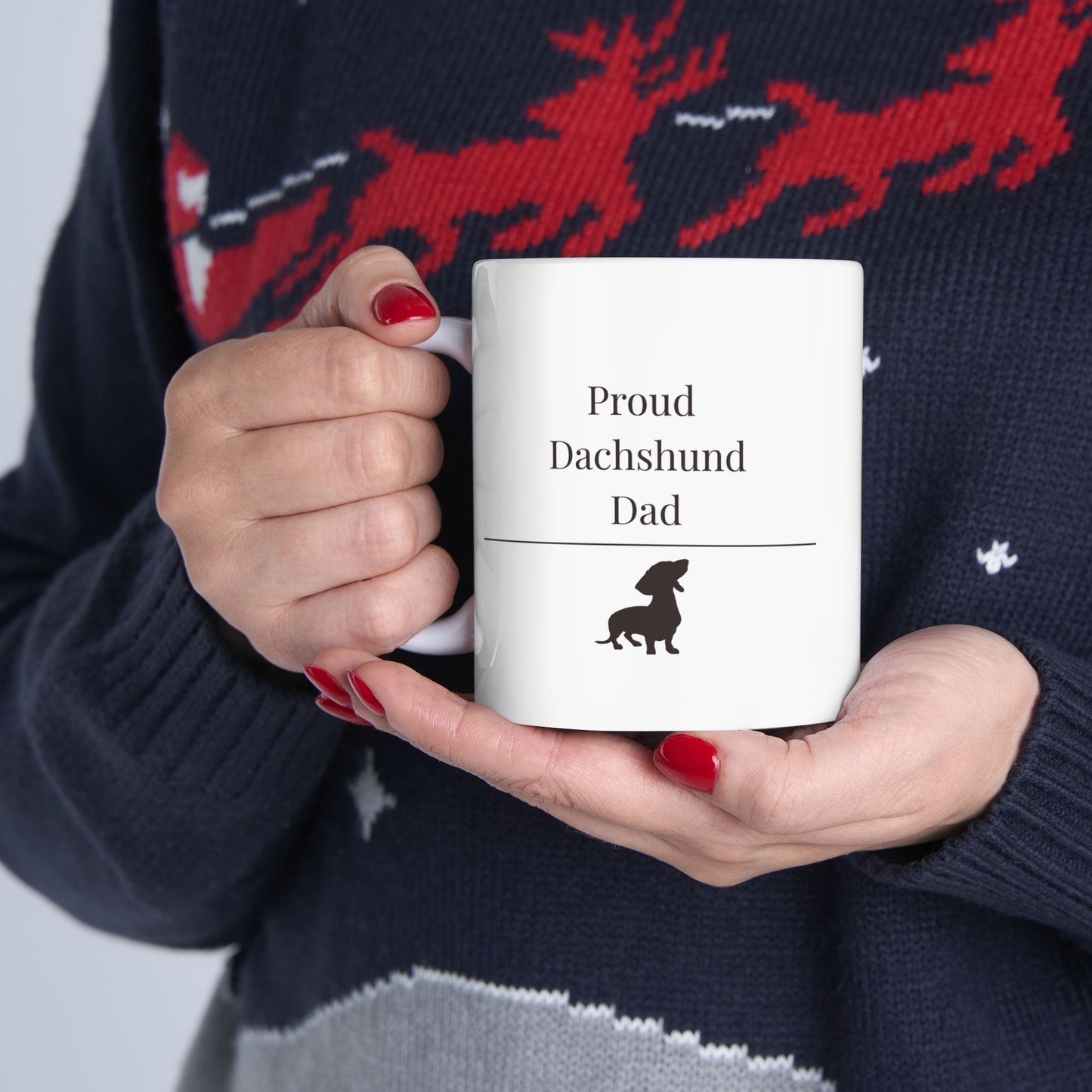 Proud Dachshund Dad Mug | Funny  Dachshund Dad Gift | Wiener Dog Mug |  Dachshund Lover Coffee Mug